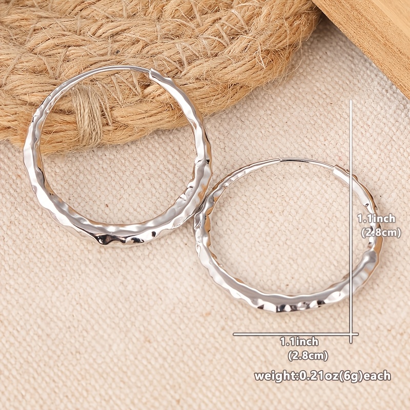 Copper Hoop Earrings for Women - Elegant and Versatile